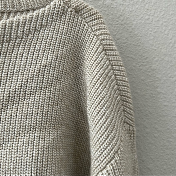LOFT Tan Cream Women's Knit Sweater Size XL - Picture 2 of 3